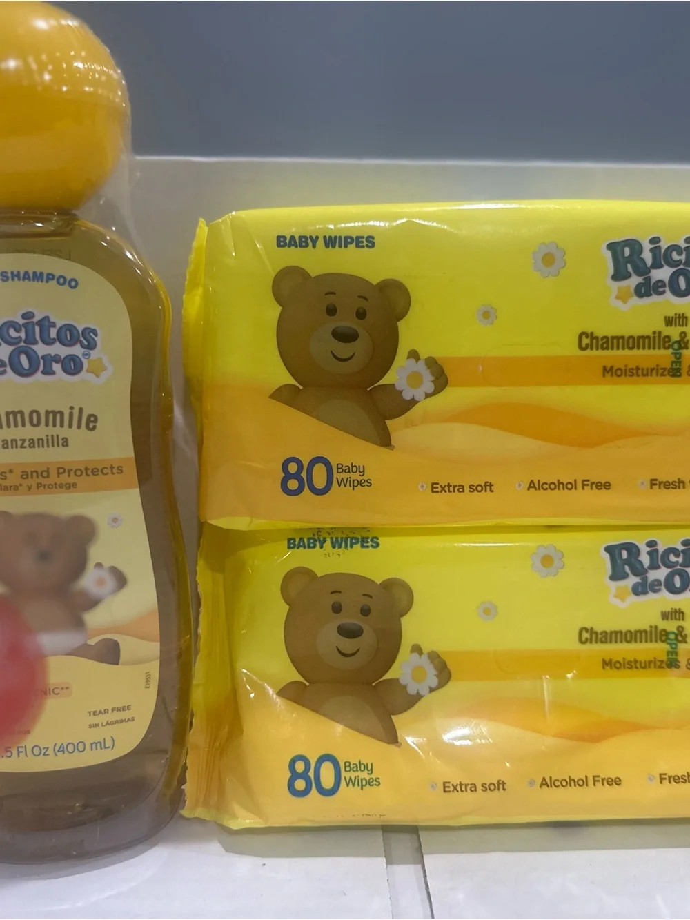 Chamomile Baby Shampoo & Wipes - Yellow